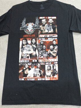 NXT Shirt Small Black Double Sided 2019 Toronto Cole Gargano Candice Take Over